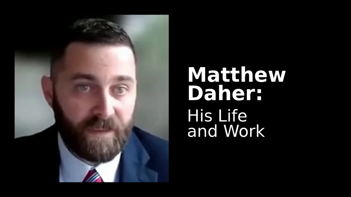 Watch — Matthew Daher on His Life and Work